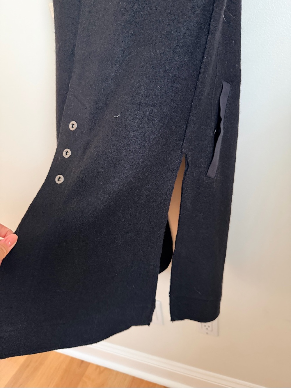 Anthropologie Marled Black Sleeveless Vest - Picture 9 of 9
